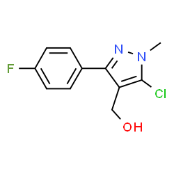 5-CHLORO-3-(4-FLUOROPHENYL)-1-METHYL-1H-PYRAZOLE-4-METHANOL Structure