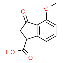 2,3-DIHYDRO-4-METHOXY-3-OXO-1H-INDENE-1-CARBOXYLIC ACID structure