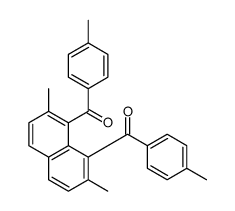 [2,7-dimethyl-8-(4-methylbenzoyl)naphthalen-1-yl]-(4-methylphenyl)methanone Structure