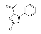 1-acetyl-3-chloro-5-phenyl-1H-pyrazole结构式