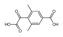 (4-carboxy-2,6-dimethyl-phenyl)-glyoxylic acid结构式