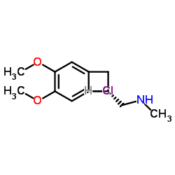 (1S)-4,5-Dimethoxy-1-[(methylamino)methyl]benzocyclobutane hydrochloride Structure