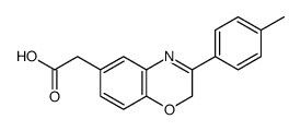 2-[3-(4-methylphenyl)-2H-1,4-benzoxazin-6-yl]acetic acid结构式