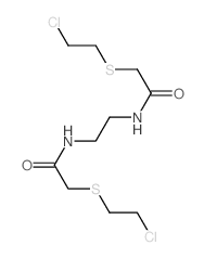 Acetamide,N,N'-1,2-ethanediylbis[2-[(2-chloroethyl)thio]- structure
