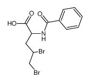 N-benzoyl-4,5-dibromo-norvaline Structure