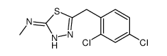5-[(2,4-dichlorophenyl)methyl]-N-methyl-1,3,4-thiadiazol-2-amine结构式