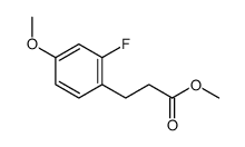 2-氟-4-甲氧基苯丙酸甲酯结构式