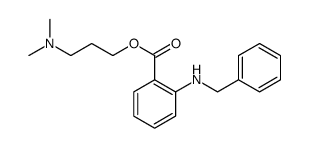 Benzoic acid, 2-[(phenylmethyl)amino]-, 3-(dimethylamino)propyl ester picture