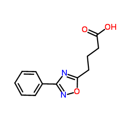4-(3-Phenyl-1,2,4-oxadiazol-5-yl)butanoic acid Structure
