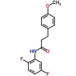 N-(2,5-Difluorophenyl)-3-(4-methoxyphenyl)propanamide结构式