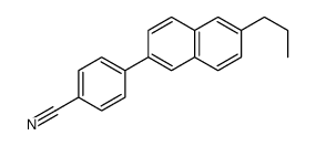 4-(6-propylnaphthalen-2-yl)benzonitrile Structure