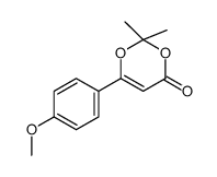 6-(4-methoxyphenyl)-2,2-dimethyl-1,3-dioxin-4-one Structure