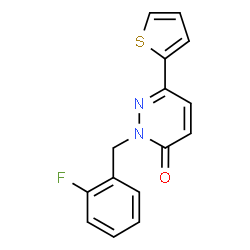 2-(2-fluorobenzyl)-6-(thiophen-2-yl)pyridazin-3(2H)-one结构式