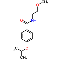 4-Isopropoxy-N-(2-methoxyethyl)benzamide结构式