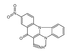 5-hydroxy-7-methyl-3-nitrobenzimidazolo[1,2-a]quinolin-12-ium-6-carbonitrile Structure