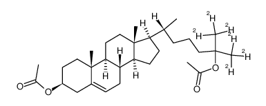 [26,27-2H6]cholest-5-ene-3β,25-diol diacetate Structure