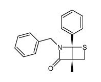 2-benzyl-4-methyl-1-phenyl-3-oxo-6-thia-2-azabicyclo<2.2.0>hexane Structure