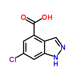 6-Chloro-1H-indazole-4-carboxylic acid structure