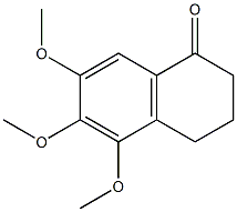 5,6,7-trimethoxy-3,4-dihydronaphthalen-1(2H)-one结构式
