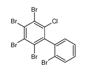 1,2,3,4-tetrabromo-5-(2-bromophenyl)-6-chlorobenzene Structure