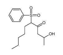 5-(benzenesulfonyl)-2-hydroxydecan-4-one结构式