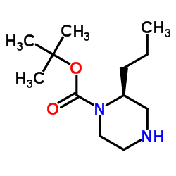 (S)-tert-Butyl 2-propylpiperazine-1-carboxylate Structure