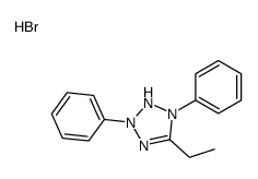 5-ethyl-1,3-diphenyl-1,2-dihydrotetrazol-1-ium,bromide结构式