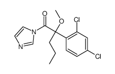 2-(2,4-dichlorophenyl)-1-imidazol-1-yl-2-methoxypentan-1-one Structure