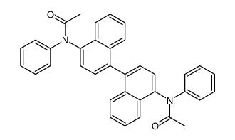 N-[4-[4-(N-acetylanilino)naphthalen-1-yl]naphthalen-1-yl]-N-phenylacetamide Structure