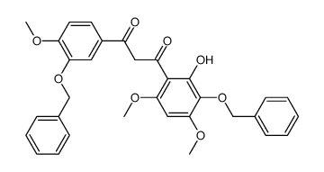 1-(3-Benzyloxy-2-hydroxy-4,6-dimethoxy-phenyl)-3-(3-benzyloxy-4-methoxy-phenyl)-propane-1,3-dione Structure