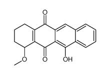 11-hydroxy-1-methoxy-1,2,3,4-tetrahydrotetracene-5,12-dione Structure