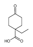 1-ethyl-4-oxo-cyclohexanecarboxylic acid Structure