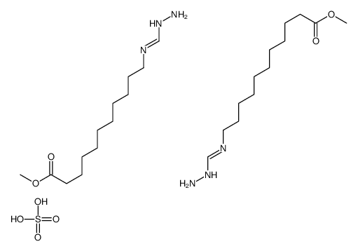 methyl 11-(hydrazinylmethylideneamino)undecanoate,sulfuric acid Structure