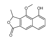5-hydroxy-4-methoxy-3-methyl-3H-benzo[f][2]benzofuran-1-one结构式