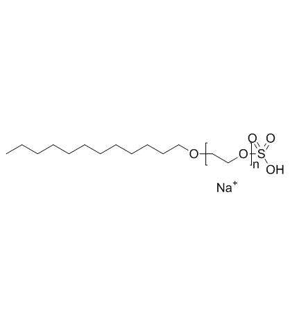 Sodium lauryl polyoxyethylene ether sulfate structure