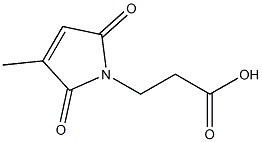 2,5-dihydro-3-methyl-2,5-dioxo-1H-pyrrole-1-propanoic acid Structure