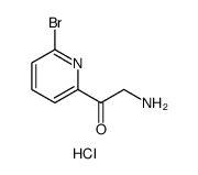 Ethanone, 2-amino-1-(6-bromo-2-pyridinyl)-, hydrochloride (1:1) Structure