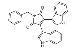 1-benzyl-3,4-bis(1H-indol-3-yl)pyrrole-2,5-dione Structure