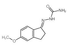 [(5-methoxy-2,3-dihydroinden-1-ylidene)amino]urea结构式