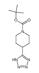 tert-butyl 4-(1H-1,2,3,4-tetrazol-5-yl)piperidine-1-carboxylate结构式