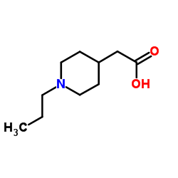 (1-Propyl-4-piperidinyl)acetic acid Structure