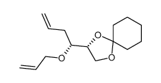 4(R)-[(2R)-1,4-Dioxaspiro[4.5]decanyl]-4-allyloxy-1-butene结构式