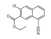 ethyl 3-chloro-8-cyanonaphthalene-2-carboxylate结构式