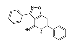 3,6-diphenyl-[1,2]oxazolo[4,5-c]pyridin-4-amine结构式