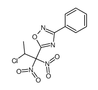 5-(2-chloro-1,1-dinitropropyl)-3-phenyl-1,2,4-oxadiazole Structure