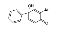 2-bromo-4-hydroxy-4-phenylcyclohexa-2,5-dien-1-one结构式