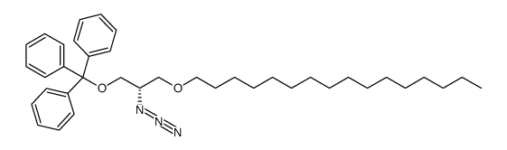 ((S)-2-azido-3-(1-hexadecyloxy)propoxy)triphenylmethane结构式