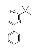 2,2-dimethyl-N-(1-phenylethenyl)propanamide Structure