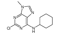 2-chloro-N-cyclohexyl-9-methylpurin-6-amine Structure
