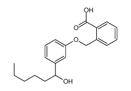 2-{[3-(1-Hydroxyhexyl)phenoxy]methyl}benzoic acid Structure